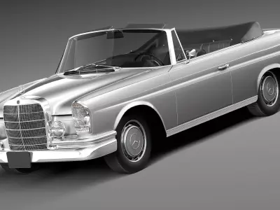 Mercedes-Benz 300SE W112 Convertible 3D model