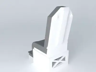 Black boat Seat Free 3D model