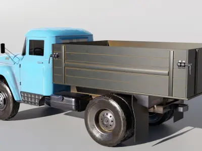 3D model of ZIL 130 truck 3D model
