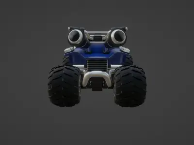 Racing Kart  Low-poly 3D model