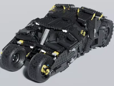 LEGO Batmobile Tumbler 3D model 3D model