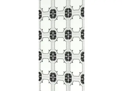 Classic White Wall Panel 3D model