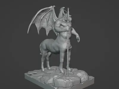 Gorilla Centaur Demon 3D print model
