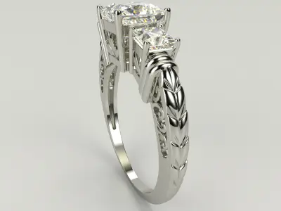 Ring 5839 - Engagement 3D print model