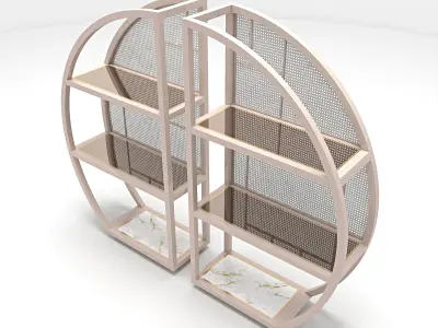 Modern Bookshelf 3D model