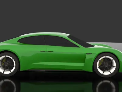 Porsche Mission E -Taycan 2019 3D model