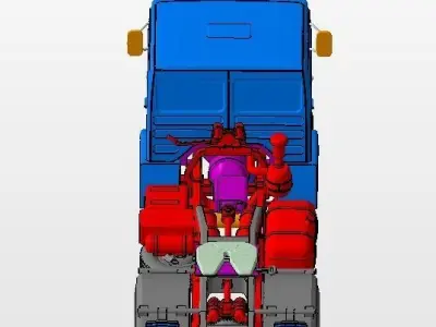  Truck Roman Diesel 4x2 MAN F8 3D print model