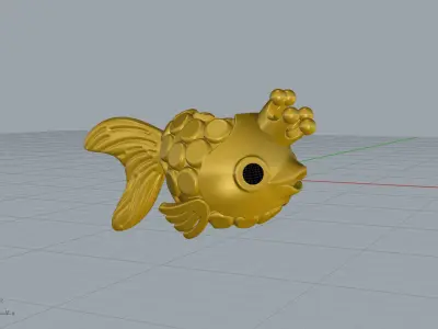 pandora charm  fishe 3D print model