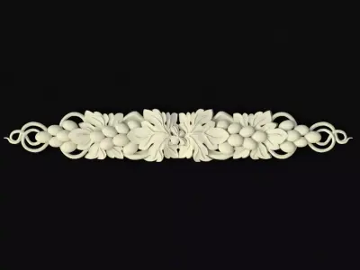 Central decor ornament for furniture 3D model 430