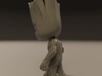 Baby Groot 3D print model