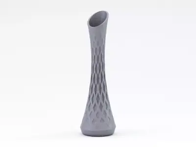 Rhombic Flower Vase 3D print model