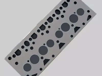 Cylinder Head Low-poly 3D model