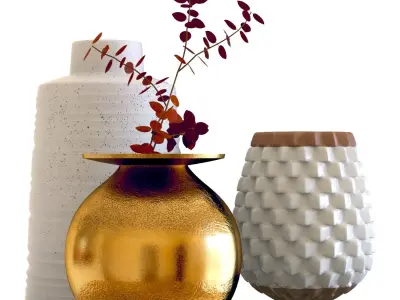 Crate and Barrel Sundown Vases 3D model