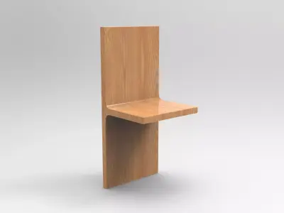 Nugre Table Low-poly 3D model