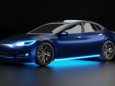 Tesla Model S Plaid 3D model get