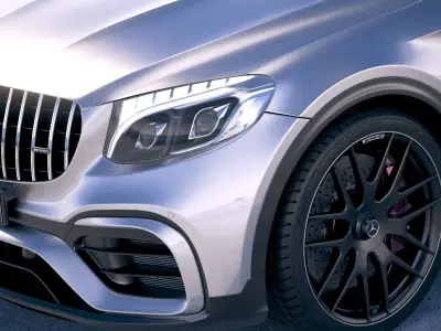 Mercedes GLC63 S AMG Coupe 2018 3D model