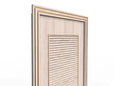 Carved Door Blinds 04 Low-poly 3D model