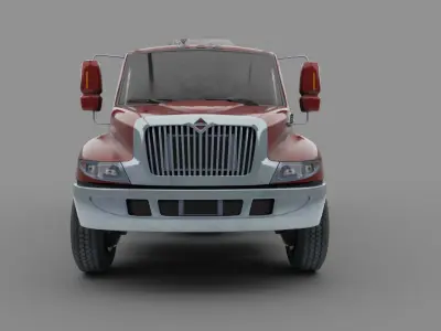Truck International Durastar Low-poly 3D model