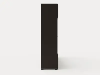 Apryl Media Furniture 260 Cm Black Low-poly 3D model