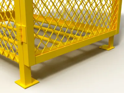 3D model of a box for a gas cylinder 3D model