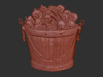 bucketskull cnc  3D print model