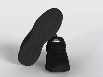 STQ Slip ins Walking Shoes Women Hands Free Slip on Sneakers Low-poly 3D model