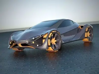E futurOn concept car 3D model