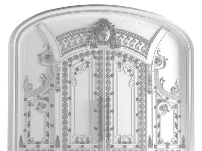 Entrance classic door 3D model