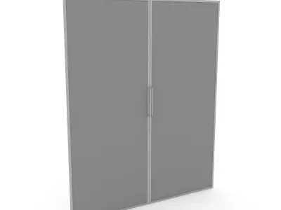 glass door 02 3D model Low-poly 3D model