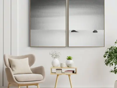 Photo Frame 35 Low-poly 3D model