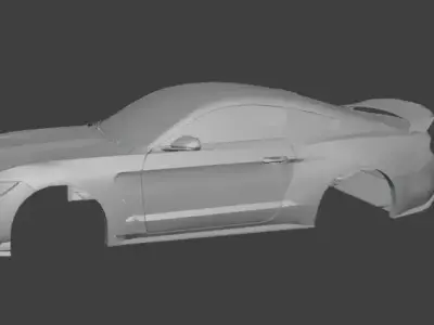  3D Printable Shell RC Car - 350R Muscle Car 3D print model
