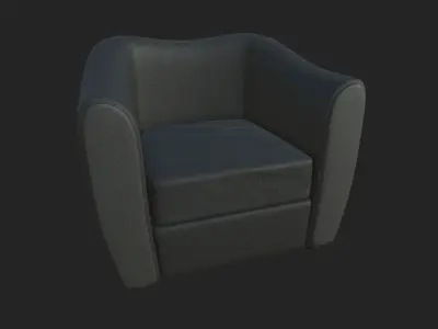 Arm chair Free low-poly 3D model