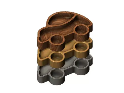 Car silhouette bowl Free 3D print model