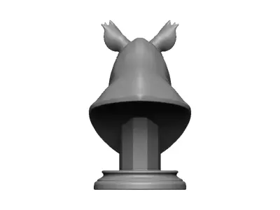 rhino head bust 3D print model