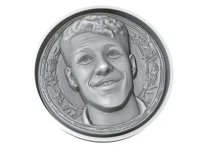 Jadon Sancho Footballer Medallion 3D print model