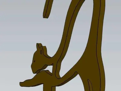 Wonderful Artificial Cat Home and Garden Outdoor Lawn Decor 3D model