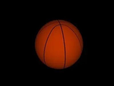 Basketball ball Low-poly 3D model