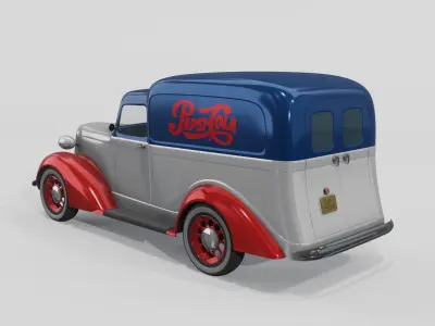 Dodge 1936 Retro Pepsi-Cola model 3D model