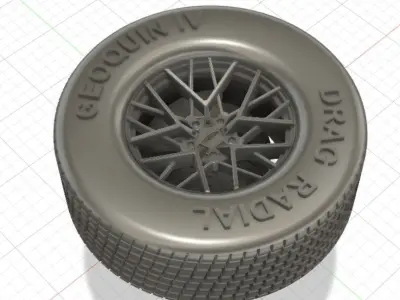 TSW Sebring Wheels with Tires and Brakes for 3D Print 3D print model