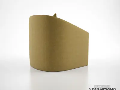 Sloan Misayato Crescent Lounge Chair 3D model