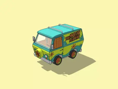 The Mystery Machine Scooby-Doo Free 3D model