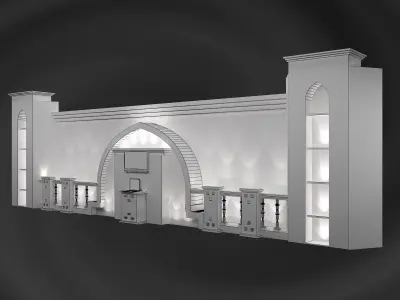 Booth Exhibition Stand a560b 3D model