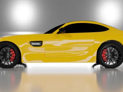Mercedes AMG GT 3D model purchase