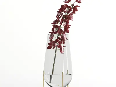 Cymbidium Fire Village 3D model