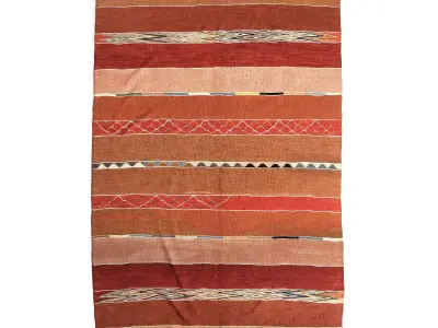 Red New Turkish Kilim Rug 3D model