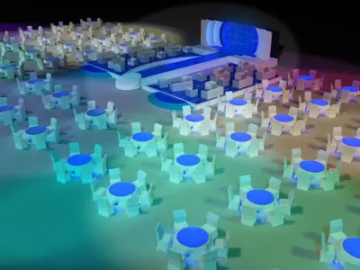 Event Exhibition Setup show presentation display  a81 3D model