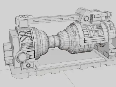 Spacecraft machinery Game Assets item7 3D model