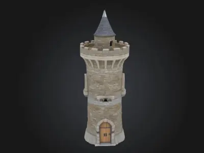 Watchtower Sentinel Medieval STL OBJ 3D model