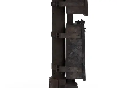 Train Traffic Light Weathered 20 3D model