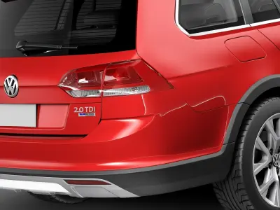 Volkswagen Golf Alltrack 2015 3D model